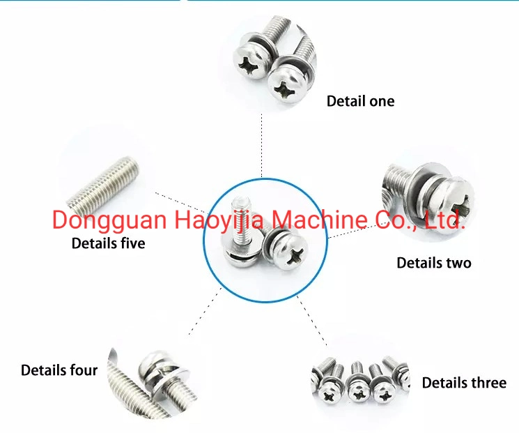 High Speed Washer Insert Machine for Screw with Washer Assembly Machine